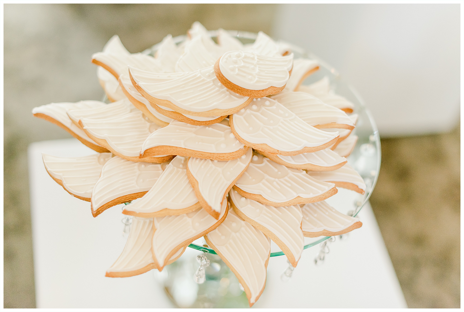 1st Holy Communion angel wing iced biscuits