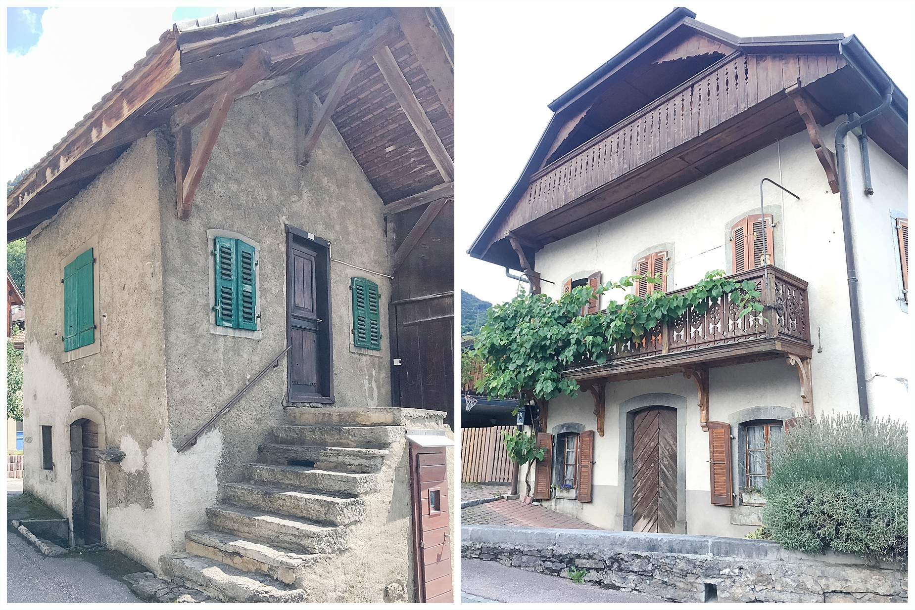 Travel Series Switzerland Ollon old town buildings