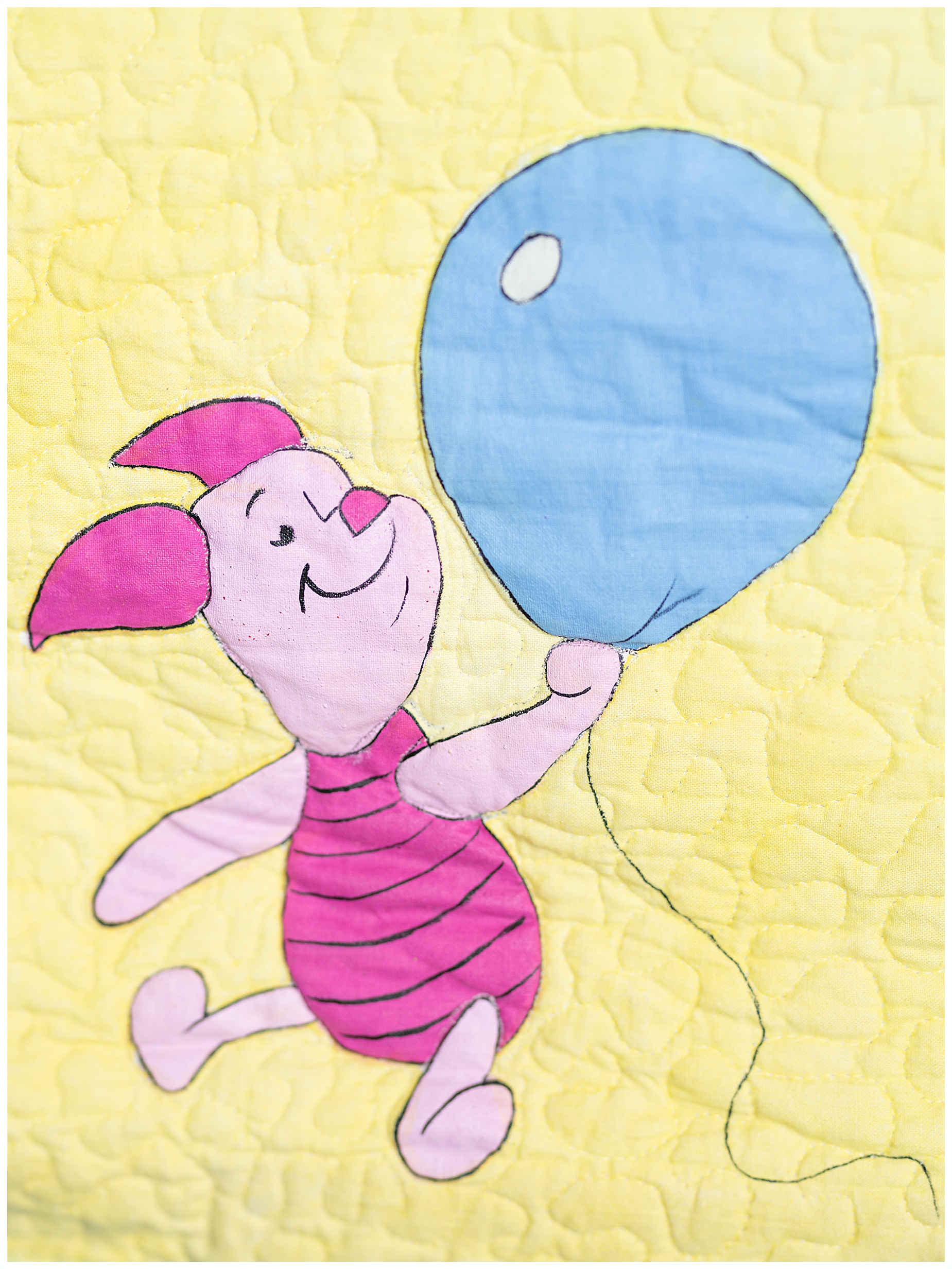 My Favourite Things - Piglet painted quilt image