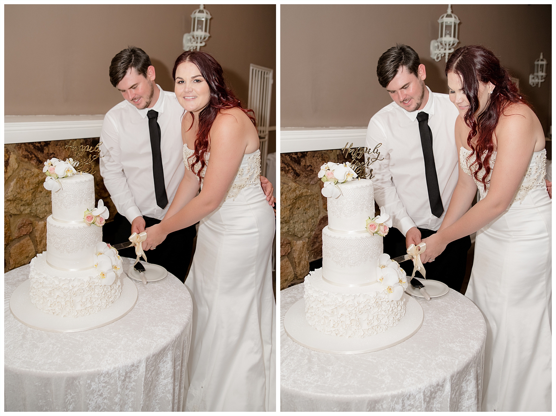 Matthew and Tegan Wedding the cake