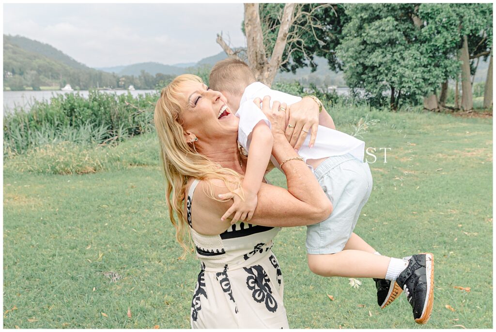 embracing fun engagement photos