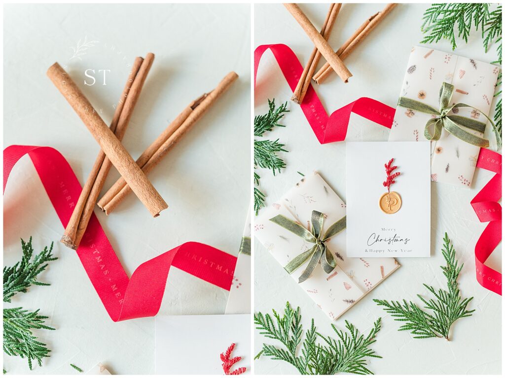 Christmas branding product photography