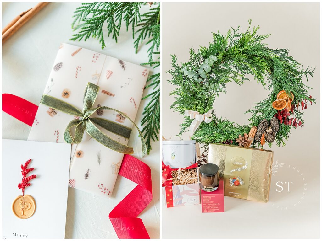 Christmas branding product photography