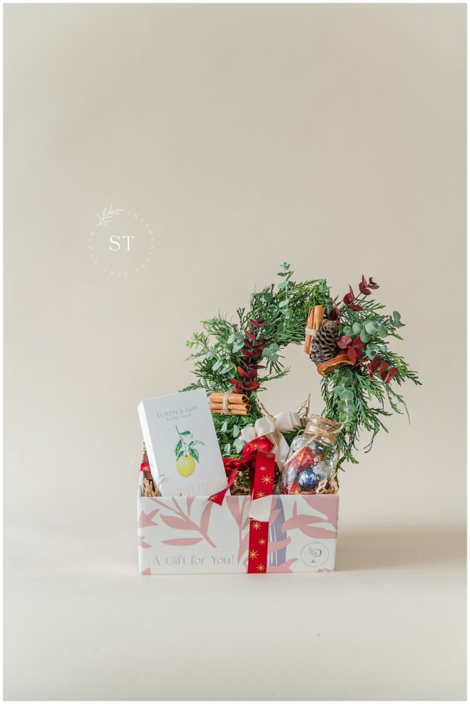 Christmas themed product photography