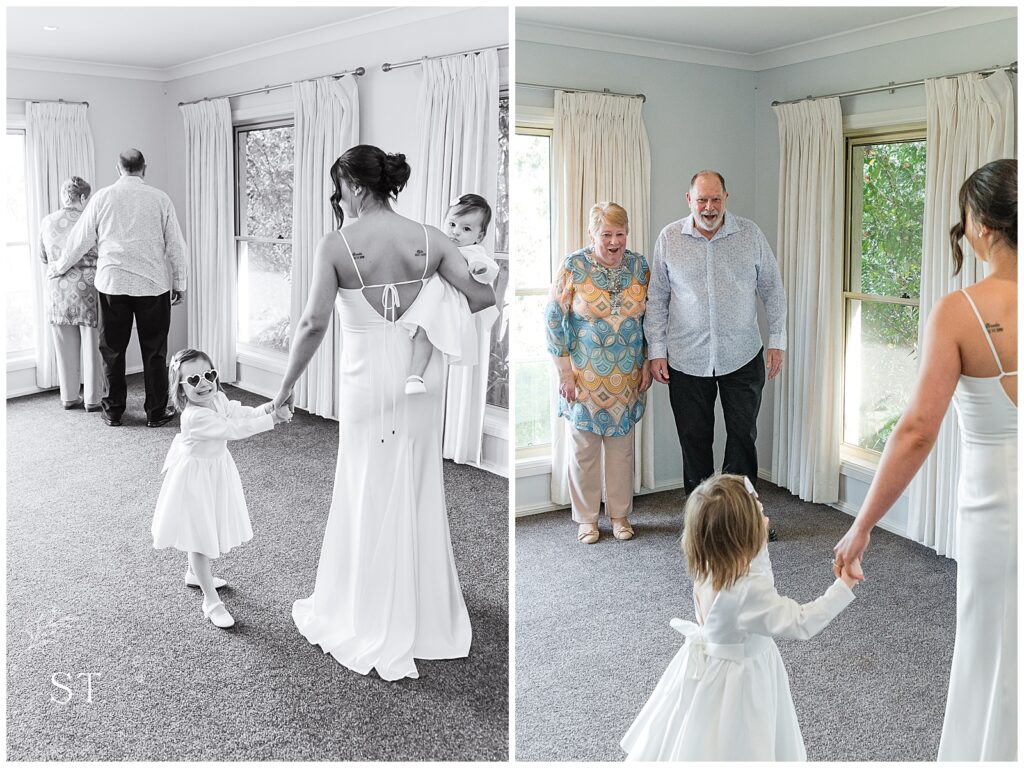 first look with grandparents
